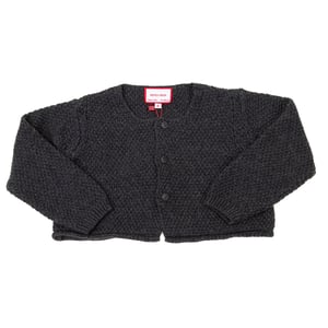 Gebreide baby bolero met lange mouwen 17I11301