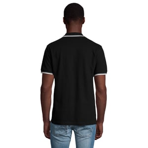 SOLS Heren Praktijk Contrast Poloshirt (Zwart)