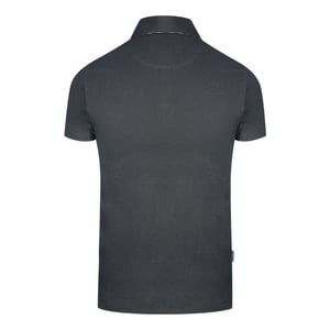 Aquascutum Aldis Crest bloklogo zwart poloshirt