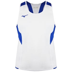 Mizuno Team Authentic Kinder Wit/Blauw Singlet Vest