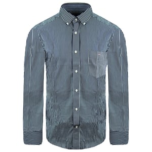 Eden Park Regular Heren Blauw Oxford Overhemd