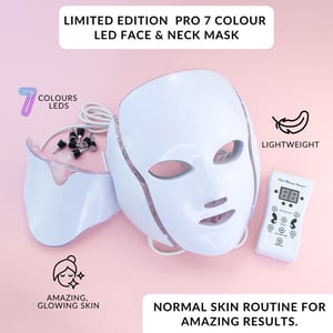 7 Kleuren Gezicht + Hals LED Masker - Beperkte Editie