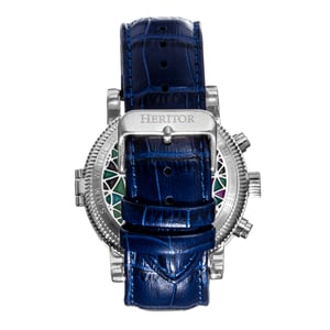 Heritor Automatisch Legacy horloge met leren bandje met dag/datum