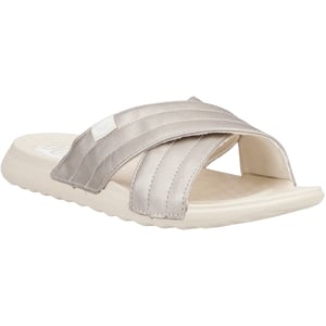 HEYDUDE Christi Slide Distressed Polyurethaan Vrouwen Metallic Sandalen