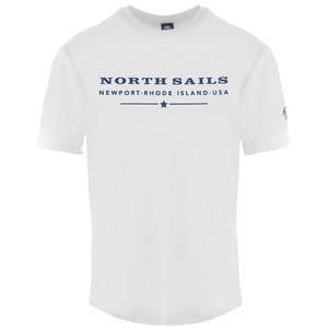 Wit T-shirt van North Sails Newport Rhode Island