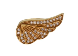 Nialaya Dames Heldere CZ Gouden 925 Zilveren Authentieke Ring