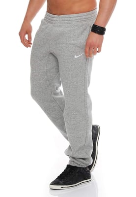 NIKE Heren Club Swoosh Cuff Joggingbroek in grijs