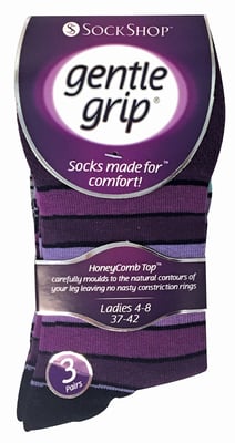 6 paar sokken zonder elastiek damessokken met zachte grip - GG10
