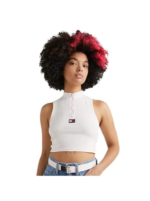Tommy Jeans damestop met badge