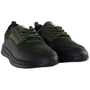 Henleys Silva Heren Kaki/Zwart Hardloopschoenen