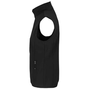 SOLS Dames/dames Falcon Softshell gerecyclede bodywarmer (Zwart)