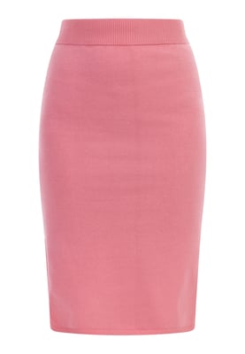Mymo Gebreide midi-rok Dames roze