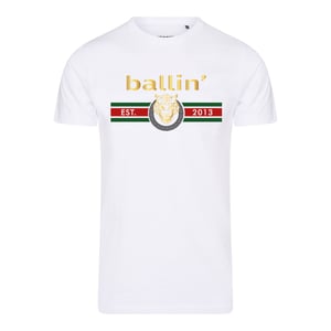 Ballin Est. 2013 Tee SS Tiger Lines Shirt Wit