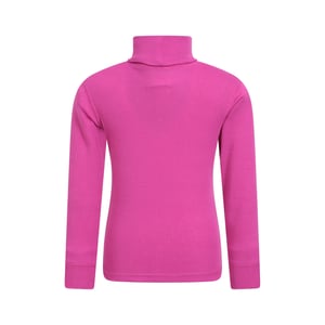 Mountain Warehouse Kinder-/kids Talus Roll Neck Top met lange mouwen (Helder Roze)