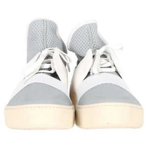 Balenciaga Sokstijl High-Top Sneakers in Grijs en Wit Polyester en Leer