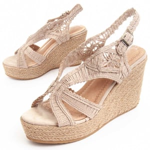 Montevita Wedge Sparto Sandalen Spartsum10 In Beige