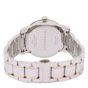 Burberry BU9105 The City Unisex Horloge Zilver/Roségoud