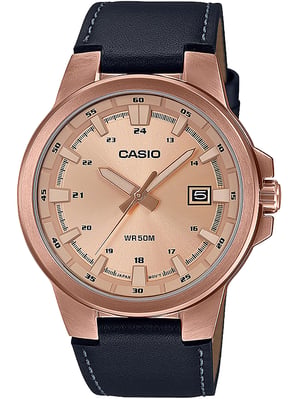 Casio Casio Collectie Heren Bruine Horloge MTP-E173RL-5AVEF