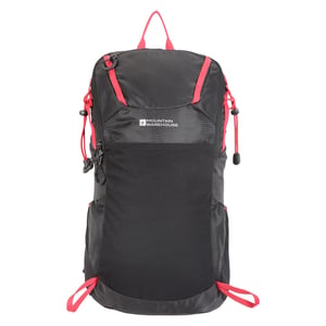 Mountain Warehouse Inca 18L rugzak (Zwart/Rood)