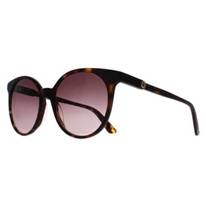 Gucci Ronde Dames Donker Havana Bruin Gradiënt GG0488S