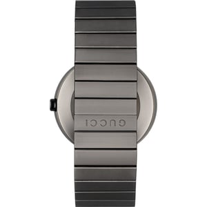 Gucci YA133210 In elkaar grijpende grijze wijzerplaat herenhorloge