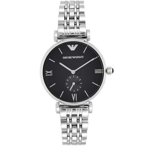 Emporio Armani AR1676 Zwarte Wijzerplaat Herenhorloge