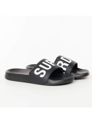 Superdry herensandalen met logo, klassiek model, voor bij het zwembad