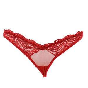 Verstelbare lingerie string met kanten detail 21684 dames