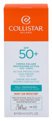 Collistar Active Protection Sun Cream Face Body50+ 100ml.