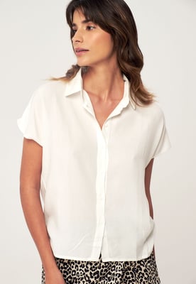 Herita Basic Shirt met Korte Mouwen voor Vrouwen