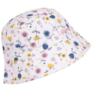 Trespass Kinder/Kinder Zebdee Bloemen Emmer Hoed (Wit/Blauw/Geel)