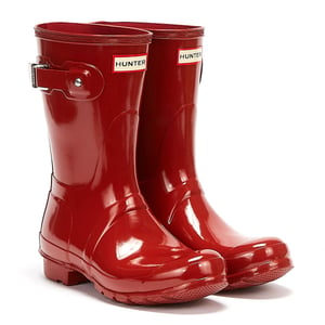 Hunter Original Gloss Short Military Wellies voor dames