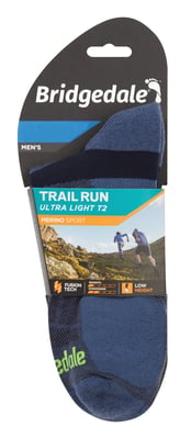 Bridgedale - Heren Hardloopsokken Ultralicht Merino - Laag - Blauw