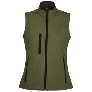 SOLS Dames/dames Rallye Soft Shell Bodywarmer Jacket (Donkergroen)