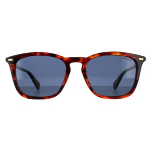 Polaroid Square Unisex Havana Grijs Gepolariseerde Zonnebril