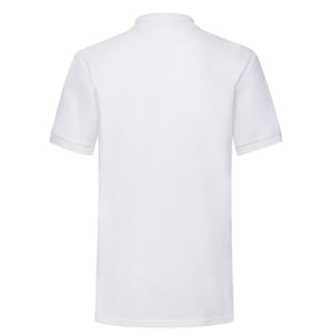 Fruit of the Loom Heren Pique Zwaar Poloshirt (Wit)