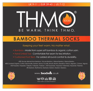 THMO - Thermosokken van bamboe voor heren en dames - Zwart