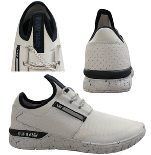 Supra Flow Run Lace Up Heren Casual Trainers Wit 008021 135 Q1