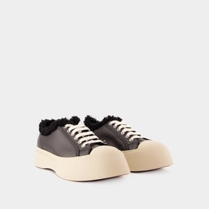 Marni Lace Pablo Sneakers - - Leer - Zwart