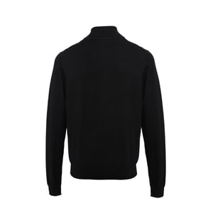 Premier Herenrits sweatshirt met halsopening (Zwart)