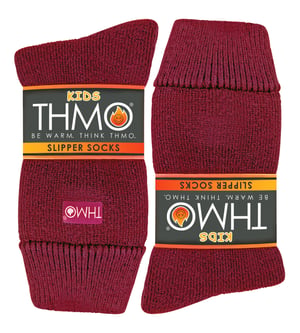 THMO - Indoor Slipper Sokken met Grijpers voor Kinderen - Fuchsia