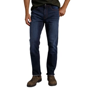 Weird Fish Heren Edward Denim Stretch Straight Jeans (Donkere Denim)