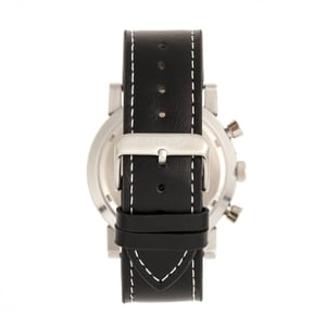 Breed Ryker chronograaf horloge met leren bandje met datum