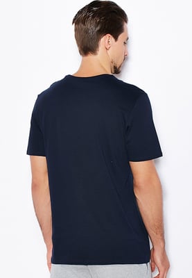 Nike T-shirt voor heren met geborduurd Swoosh Navy