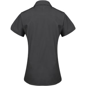 Premier Dames/dames Supreme Heavy Poplin Werkhemd met lange mouwen (Zwart)