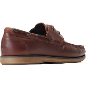 Base London Stern Leder Heren Bootschoenen Burnt Brown