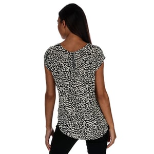 Only Vic zwarte top met korte mouwen voor dames