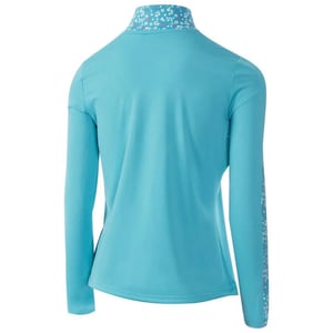 Island Green Dames/Dames Bloemen Base Layer Top (Aqua)