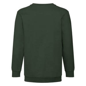 Fruit of the Loom Kinder/Kids Premium Sweatshirt met Inzetstuk (Fles groen)