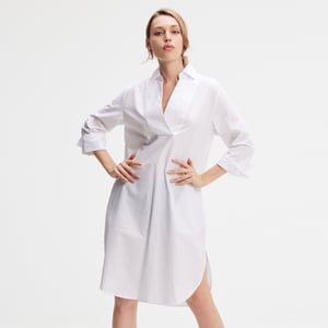 Minimalistisch katoenen shirtjurk